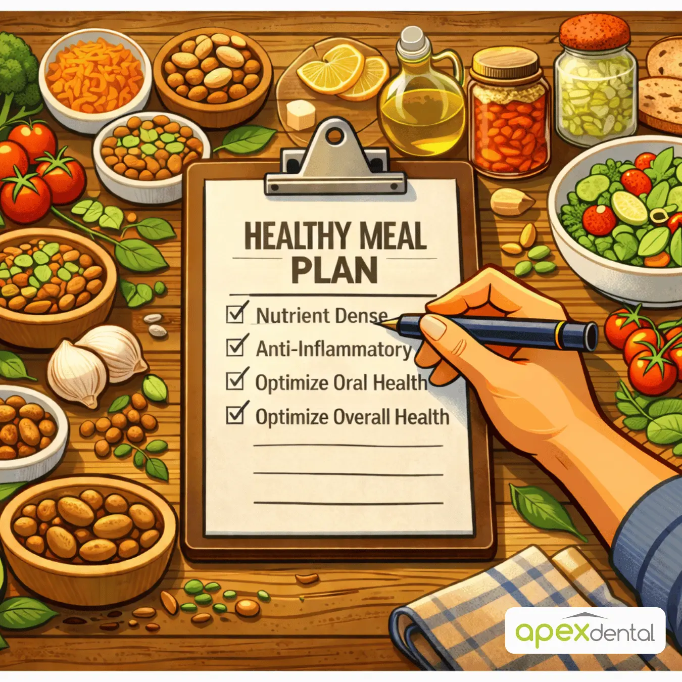 Nutrient Dense Anti-Inflammatory Diet to Optimize Oral and Overall Health